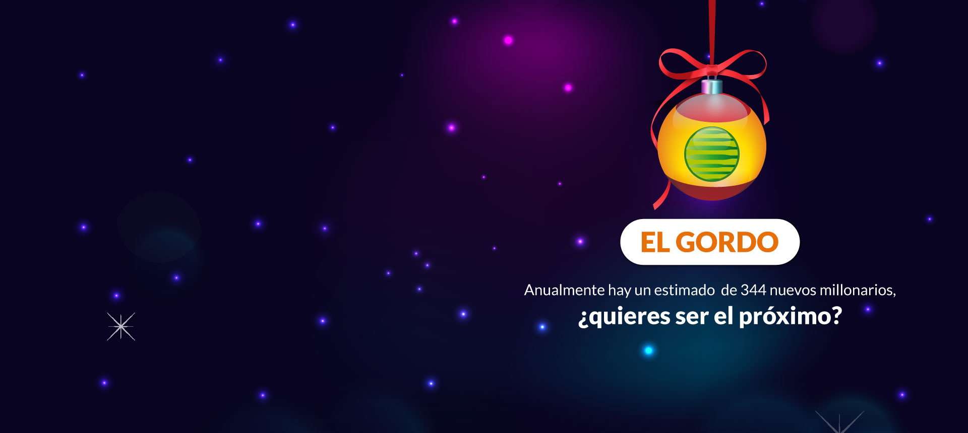 ¡Te espera una Navidad mágica! 20% DTO en tu boleto de El Gordo